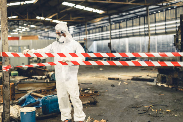 Professional Biohazard technician working in Buford, GA